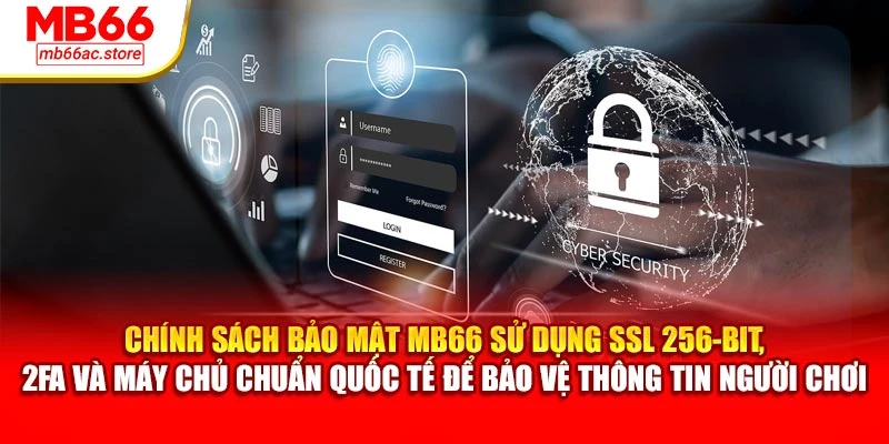 Chính sách bảo mật MB66 sử dụng SSL 256-bit, 2FA và máy chủ chuẩn quốc tế để bảo vệ thông tin người chơi
