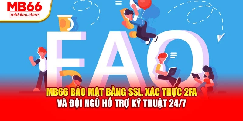MB66 bảo mật bằng SSL, xác thực 2FA và đội ngũ hỗ trợ kỹ thuật 24/7