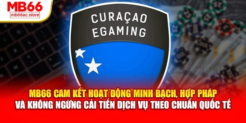 MB66 cam kết hoạt động minh bạch, hợp pháp và không ngừng cải tiến dịch vụ theo chuẩn quốc tế